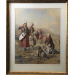 WILLIAM LEE (1810-1865). Framed, signed, dated 1849 and titled ‘A Wash Day’, watercolour on paper,