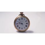 Ingersoll pocket watch, white face, Roman Numeral hourly batons, IMPORTANT: Online viewing and