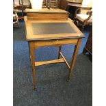 An Edwardian rosewood inlay writing bureau