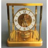 Jaeger LeCoultre Atmos 13 jewel clock, 23cm x 18cm x 13.5cm. IMPORTANT: Online viewing and bidding