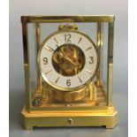LeCoultre & CIE Atmos 15 jewel clock, height 23.5cm x 19cm x 14cm. IMPORTANT: Online viewing and