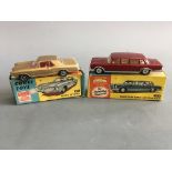 Corgi 245 Buck Riviera with a 247 Mercedes Benz 600 Pullman, both boxed. IMPORTANT: Online viewing