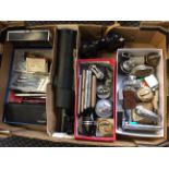 Selection of various items to include Carl Zeiss Jena binoculars in case, Nikki Stirling scope,