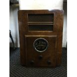 A Beethoven no. 99/2453 Art Deco walnut cased radio. IMPORTANT: Online viewing and bidding only.