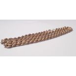 A yellow gold marked 9ct, rope twist design chain, approx. length 20", approx. weight 28gms.