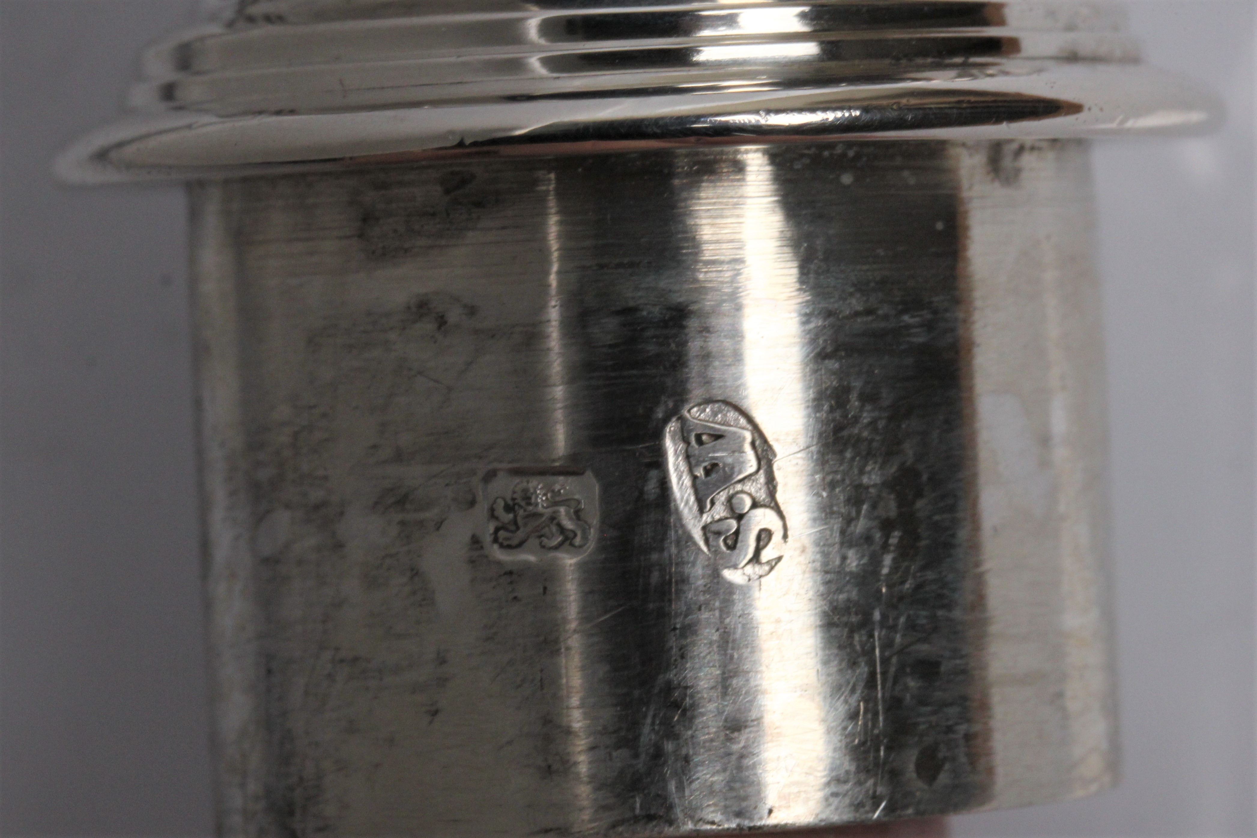 A George III silver sugar caster with a matching spice pot marks for London 1761 - Image 6 of 10