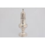 A George III silver pepper pot with marks for London 1783