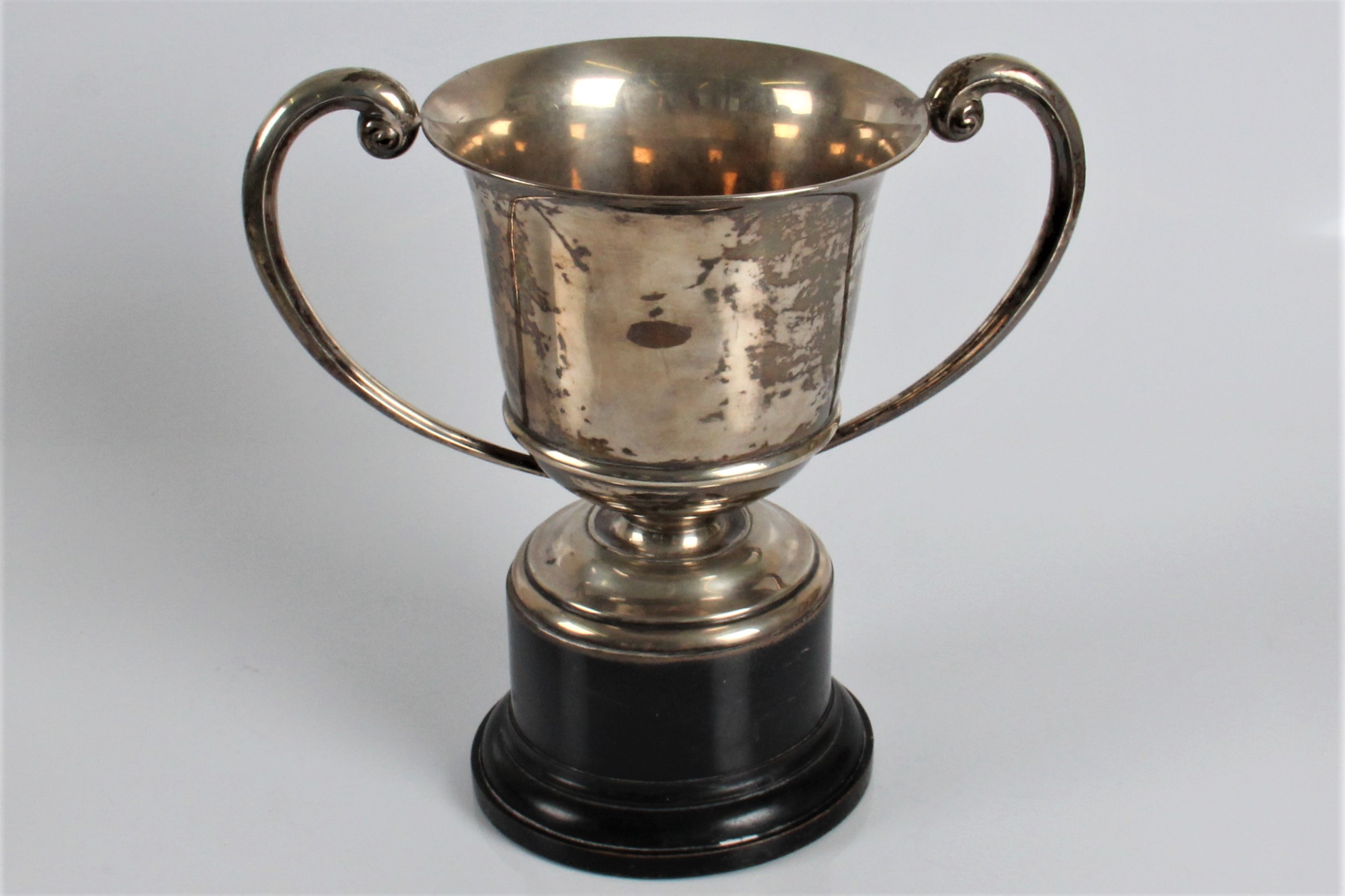 A two handled trophy on stand - Image 4 of 4