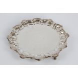 A 20th century silver circular salver