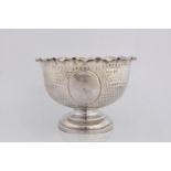 A silver small bowl by Walker & Hall Sheffield