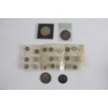 A collection of various coins to include, sixpences, George IIII coin, dated 1822,George V coin