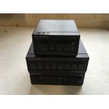QED two 3 way MB40 and one 2 way MA29 tape switching units. IMPORTANT: Online viewing and bidding