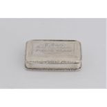 A George II Nathaniel Mills silver snuff box