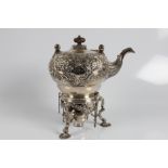 A George II silver kettle