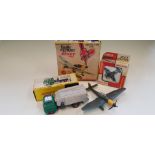 Model vehicles including A Dinky 978 Refuse Wagon, ‘Battle of Britain’, Airfix, Dinky etc.