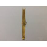 A ladies 18ct gold Omega wristwatch, stamped 750, weight 54.8gms. Online viewing and bidding only.