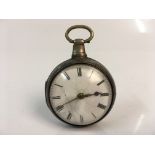 A William Ward Spilsby 19th century silver pair cased fusee pocket watch. Online viewing and bidding