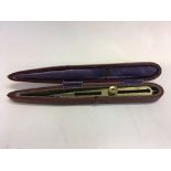 A set of M.D.S. Ltd London proportional dividers in fitted case. IMPORTANT: Online viewing and