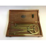 A Henry Hughes & Sons London naval station pointer no. 592, in wooden box. IMPORTANT: Online viewing