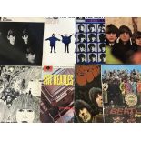 Eight Beatles LP records including Sgt Pepper, Hard Days Night, Help, Revolver, etc. IMPORTANT: