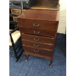 A six drawer mahogany music chest. IMPORTANT: Online viewing and bidding only. Collection by