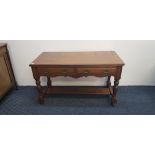 An Edwardian mahogany two drawer dressing table base and marble top wash stand. IMPORTANT: Online