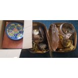 Three boxes of mixed items to include plated ware, glass, etc. IMPORTANT: Online viewing and bidding