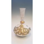 A Grainger Royal Worcester reticulated and jewelled vase, height 18.5cm. IMPORTANT: Online viewing
