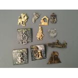 Eighteen Jonette Jewelry dog and reptile pin brooches, one badge and one pendant. Online viewing and