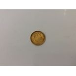 A 1905 gold half soveeign. Online viewing and bidding only. No in person collections, an