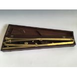 A D. Adams brass pantograph in mahogany case. IMPORTANT: Online viewing and bidding only. No in