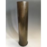 A World War One shell marked ‘Karth 581 Patronfnfabrik Karlsruhe Dez 1917 SP255’. IMPORTANT: