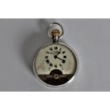 A Hebdomas Swiss made 8 day silver cased pocket watch. Online viewing and bidding only. No in person