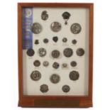 THE BUTTON COLLECTION OF THE LATE MARY WHEELHOUSE Buttons - an award winning framed display of