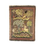 A rare 18th Century documentary pocket book with fine needlework binding, depicting on a silver