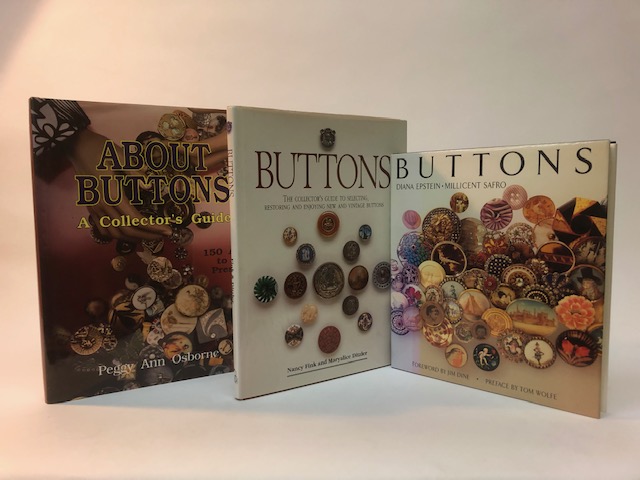 Buttons - Reference Books, comprising - About Buttons - A Collectors Guide - Peggy Ann Osbourne,