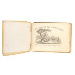 A miniature French book, classical style printed boards - 'Le Petit La Fontaine, Paris, chez