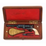 A miniature cased model Colt revolver attributed to Tom Weston of Mexico City