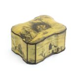 A good late 18th Century Spa work box, in the style of Vincent Rousseau,of stepped serpentine
