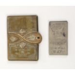 An Avery style brass needle packet case ‘The Stella Golden Needle Case – Charles Schleicher – Bell