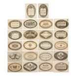 A Collection of Late 18th Century and 19th Century Chemist and Druggists Labels from the