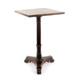 An attractive William IV rosewood chess table, the square top with sixty four alternate hand painted
