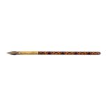 A Tunbridge ware dip pen, the cylinder body in mosaic, the brass knib holder stamped ‘The