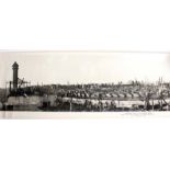 Crystal Palace – ‘The Day Following The Disastrous Fire 30th November 1936’, a rolled panoramic