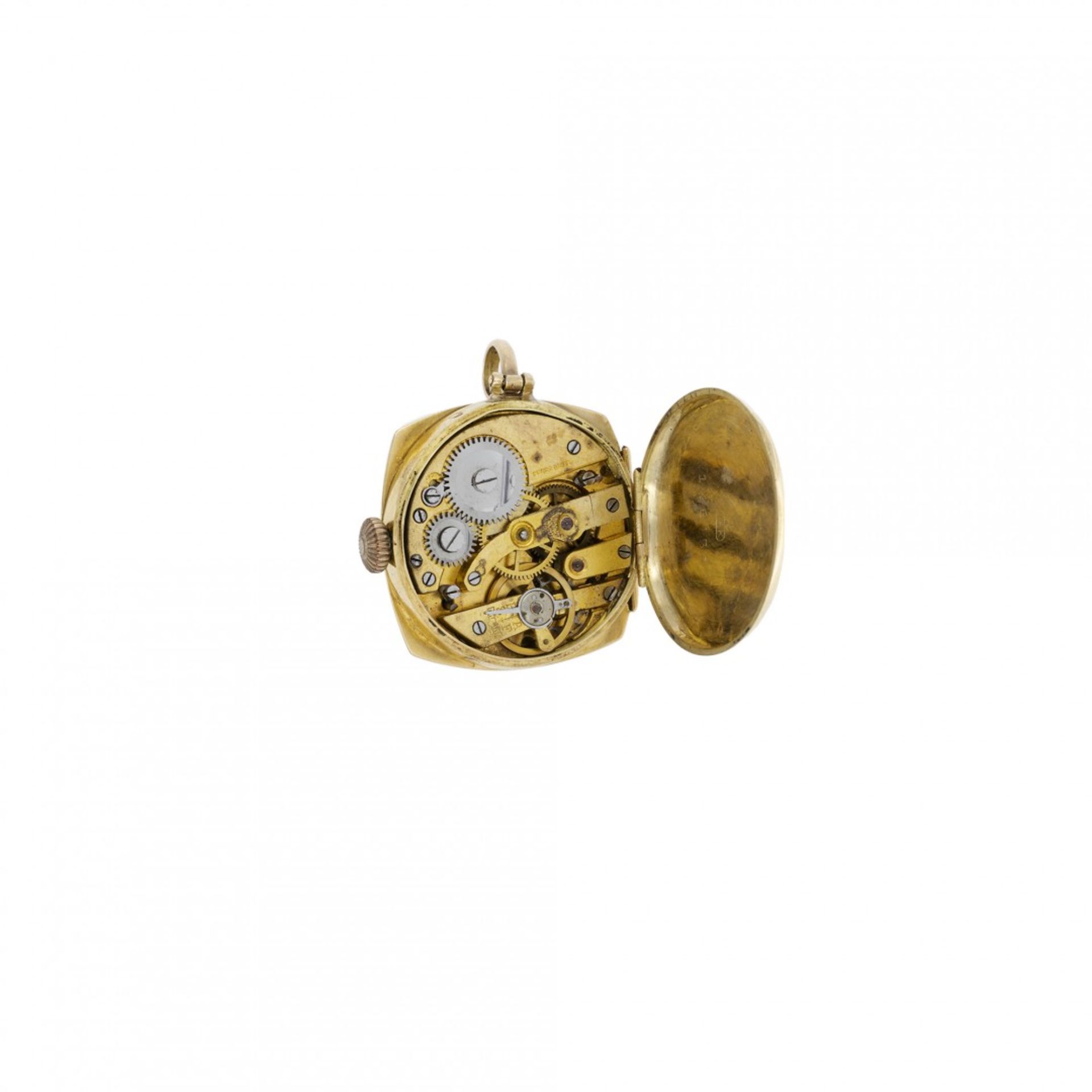 GOLD PENDANT WATCH, CIRCA 1920 - Bild 2 aus 3