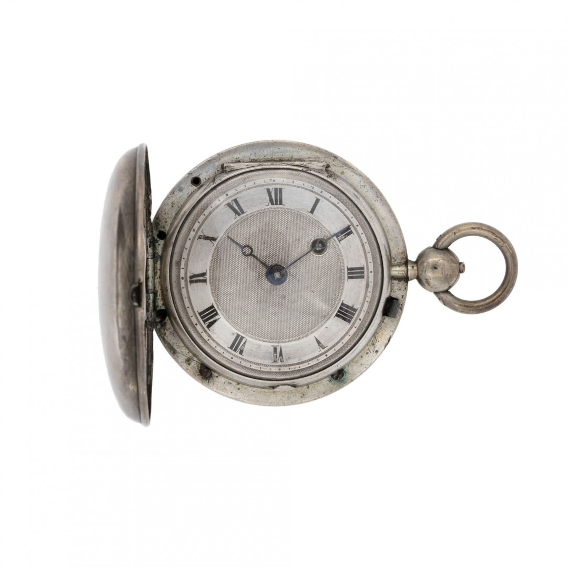 PAIR OF SILVER HUNTER CASE WATCHES, CIRCA 1840 - Image 2 of 7