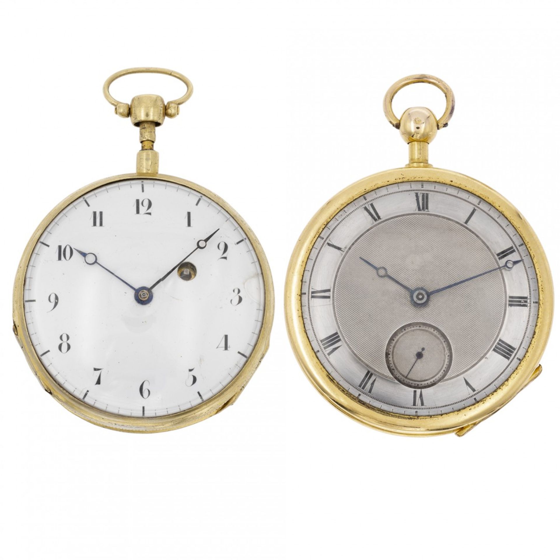 PAIR OF QUARTER REPEATER WATCH, EARLY XIX CENTURY