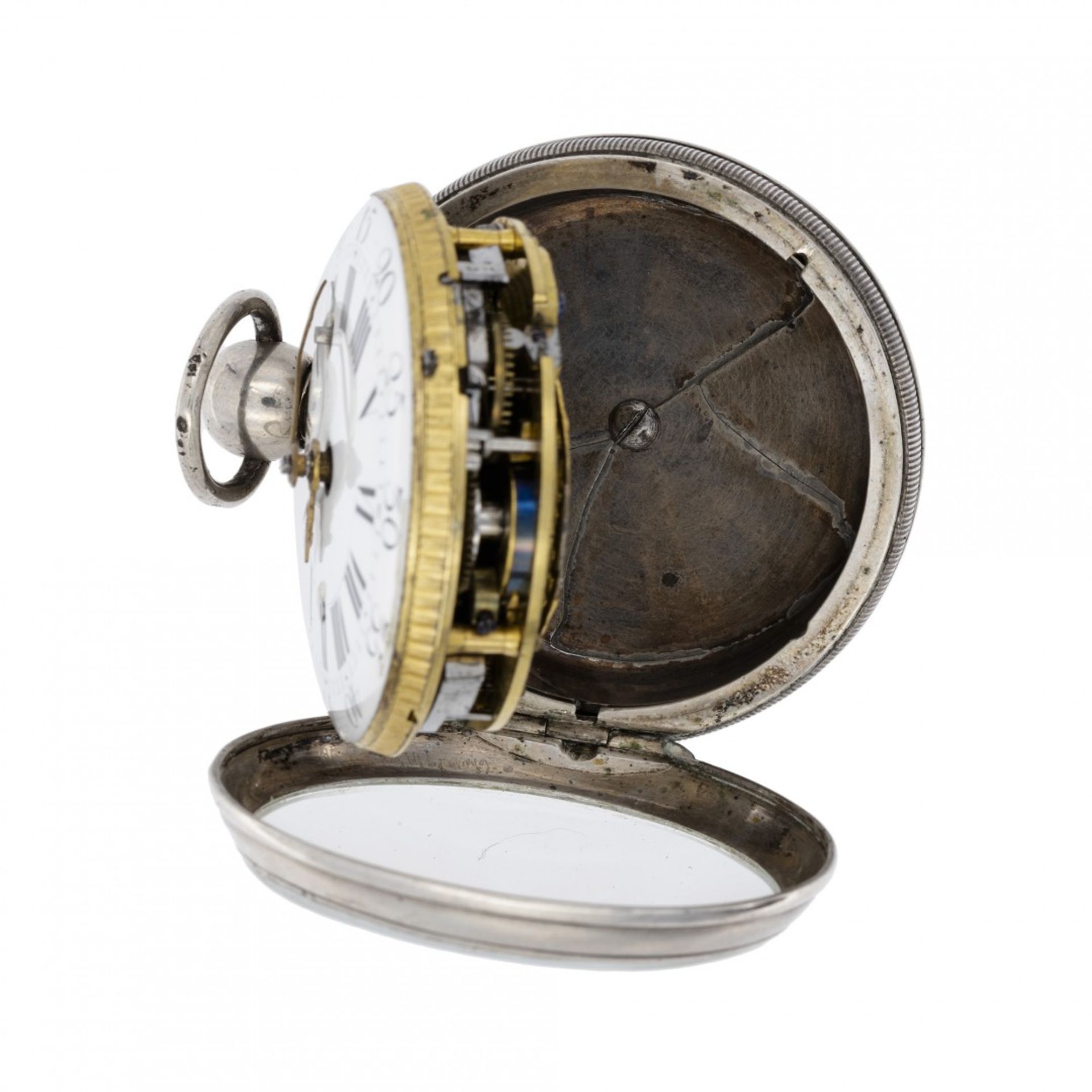 ESQUIVILLON & DECHOUDENS SILVER QUARTER REPEATER, CIRCA 1800 - Image 3 of 4