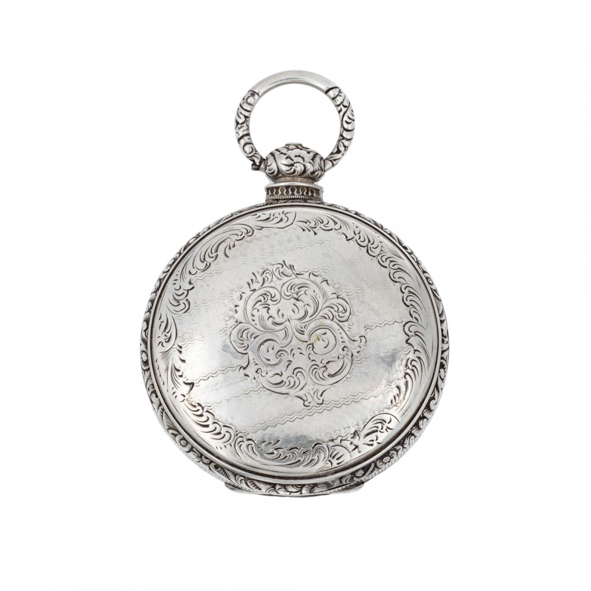 SILVER HUNTER CASE AUGUSTO RICARDO, CIRCA 1840