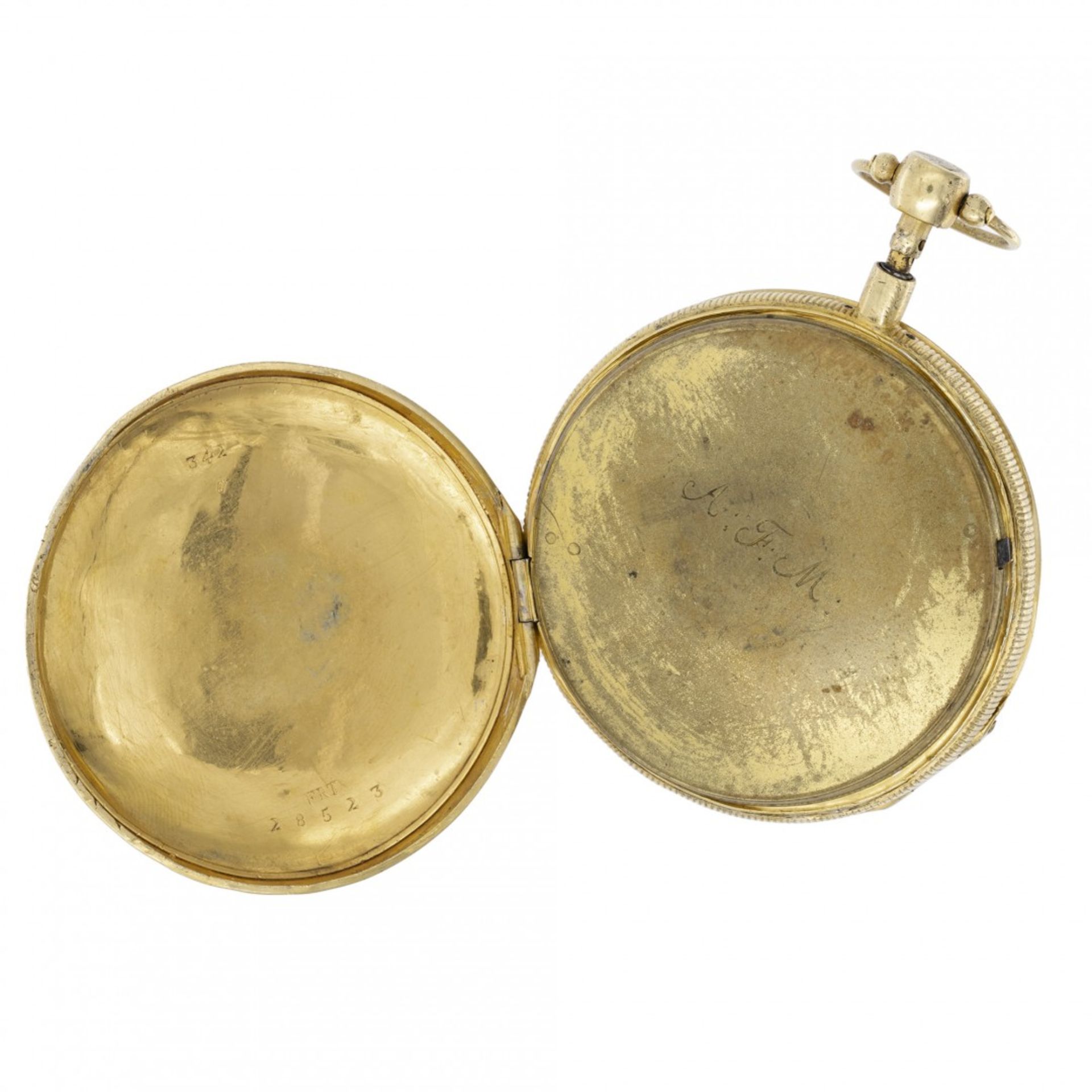 PAIR OF QUARTER REPEATER WATCH, EARLY XIX CENTURY - Bild 6 aus 9